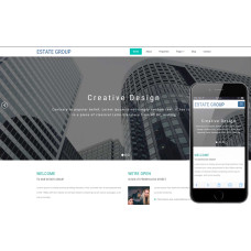 ✅ Estate Group шаблон для сайта застройщика или управляющей компании