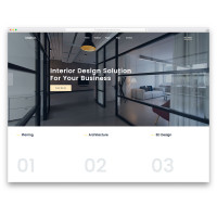 ✅ Interior эффектный шаблон сайта дизайнера интерьера