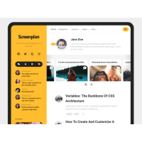 ✅ Screenplan шаблон для WordPress