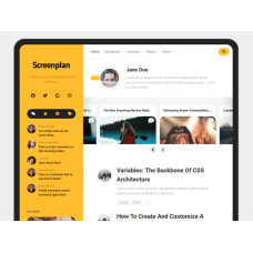 ✅ Screenplan шаблон для WordPress