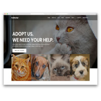 ✅ Animal Shelter шаблон для ветеринарной клиники, приюта для животных