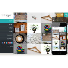 ✅ Kappe новый, необычный шаблон портфолио