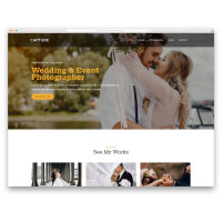 ✅ Capture шаблон сайта свадебного фотографа
