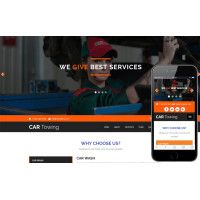 ✅ Car Towing шаблон для автосервиса