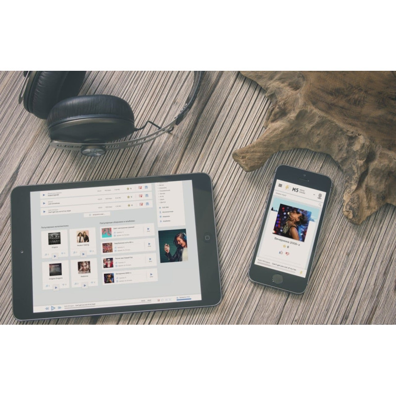 ✅ Mega Sound - музыкальный шаблон для DLE