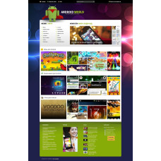 ✅ Android World - яркий андройд шаблон для DLE