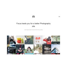 ✅ Focus светлый шаблон портфолио фотографа