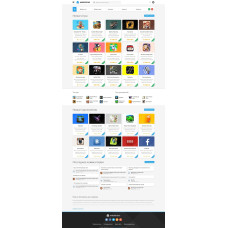 ✅ Androidus Blue - android шаблон для DLE