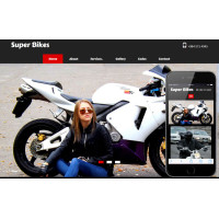 ✅ Super Bikes шаблон о мотоциклах