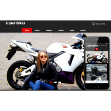✅ Super Bikes шаблон о мотоциклах
