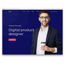 ✅ Gilb яркий шаблон для дизайнера