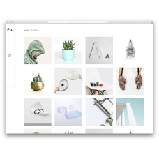 ✅ Po-Portfolio уникальный шаблон для портфолио и фотографа