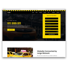 ✅ Taxi тема шаблон для службы доставки или такси