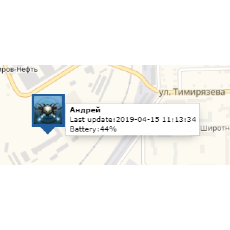 ✅ Получает местоположение пользователей, используя Google Location