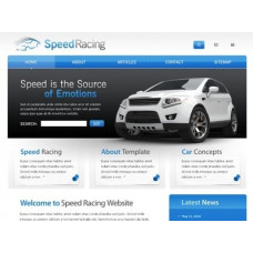 ✅ SpeedRacing красивый автомобильный HTML шаблон