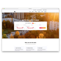 ✅ Real Estate современный шаблон для сайта недвижимости с фильтром